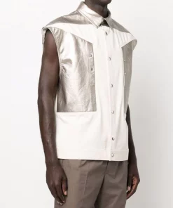 ( Nouvelle Collection ) Rick Owens Débardeur à Modèle Bicolore Homme -Rick Owens Soldes 17974421 37949841 600