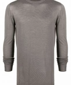 ( Nouvelle Collection ) Rick Owens Pull à Encolure Ras Du Cou 34 DUST