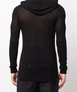 ( Nouvelle Collection ) Rick Owens Hoodie à Imprimé Colour Block 093421 BLACK DUST NATURAL -Rick Owens Soldes 17977728 37989496 600