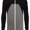 ( Nouvelle Collection ) Rick Owens Hoodie à Imprimé Colour Block 093421 BLACK DUST NATURAL -Rick Owens Soldes 17977728 38010305 600