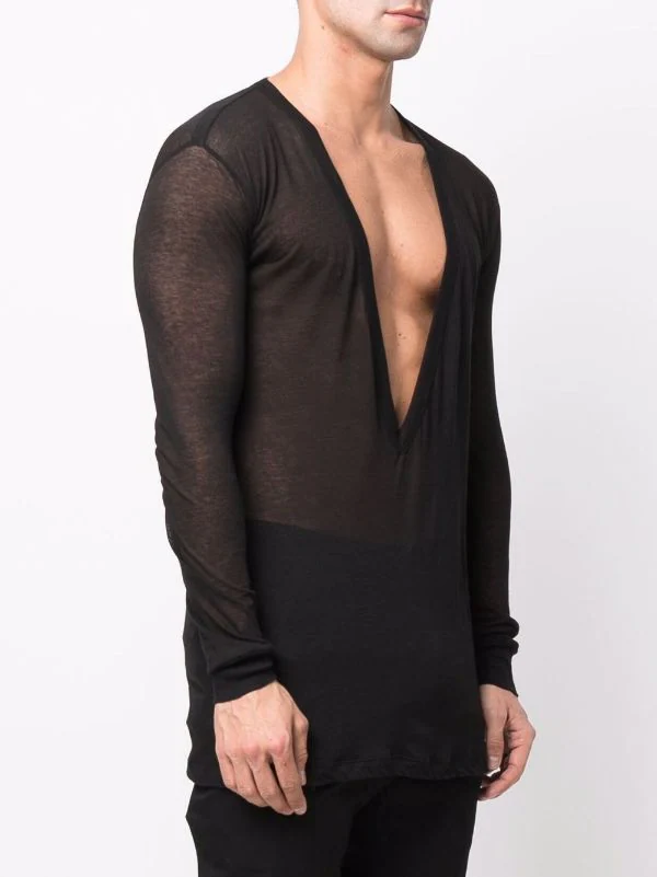 ( Nouvelle Collection ) Rick Owens Haut Dylan T à Manches Longues Homme 5 ( Nouvelle Collection ) Rick Owens Haut Dylan T à Manches Longues Homme – Image 3