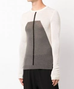 ( Nouvelle Collection ) Rick Owens Pull Biker Level à Encolure Ra Du Cou NATURAL -Rick Owens Soldes 17995945 38571350 600