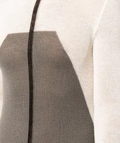 ( Nouvelle Collection ) Rick Owens Pull Biker Level à Encolure Ra Du Cou NATURAL -Rick Owens Soldes 17995945 38571351 600