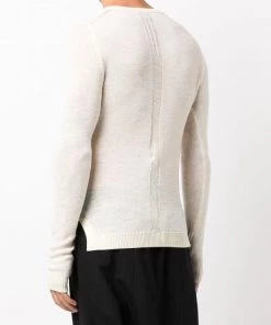 ( Nouvelle Collection ) Rick Owens Pull Biker Level à Encolure Ra Du Cou NATURAL -Rick Owens Soldes 17995945 38571352 600