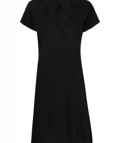 ( Nouvelle Collection ) Rick Owens 09 BLACK Robe Courte Ă Col V Femme