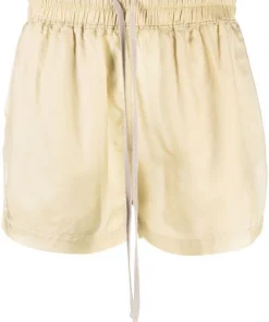 ( Nouvelle Collection ) Rick Owens Short à Taille à Lien De Resserrage 32 VANILLA