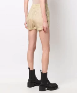 ( Nouvelle Collection ) Rick Owens Short à Taille à Lien De Resserrage 32 VANILLA -Rick Owens Soldes 17997391 38118097 600