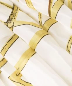 ( Nouvelle Collection ) Rick Owens 1172 MILK/SULPHATE Robe Imprimée à Design Drapé Femme -Rick Owens Soldes 18001170 38066779 600