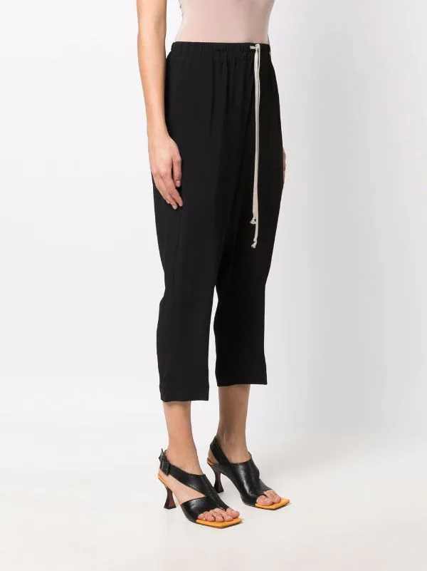 ( Nouvelle Collection ) Rick Owens Pantalon Court à Lien De Resserrage 09 BLACK 5 ( Nouvelle Collection ) Rick Owens Pantalon Court à Lien De Resserrage 09 BLACK – Image 3