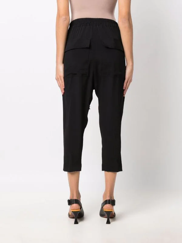 ( Nouvelle Collection ) Rick Owens Pantalon Court à Lien De Resserrage 09 BLACK 6 ( Nouvelle Collection ) Rick Owens Pantalon Court à Lien De Resserrage 09 BLACK – Image 4