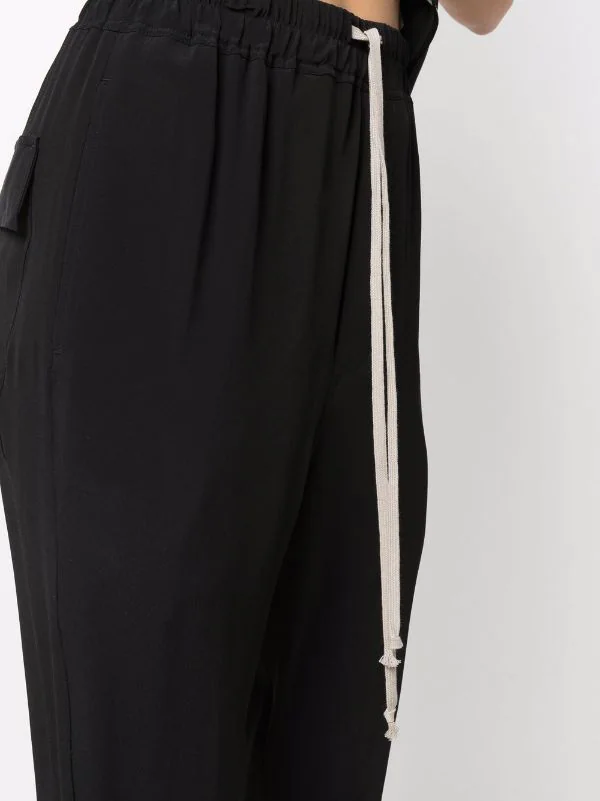 ( Nouvelle Collection ) Rick Owens Pantalon Court à Lien De Resserrage 09 BLACK 7 ( Nouvelle Collection ) Rick Owens Pantalon Court à Lien De Resserrage 09 BLACK – Image 5