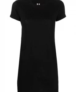 ( Nouvelle Collection ) Rick Owens T-shirt Long à Encolure Ras Du Cou Femme