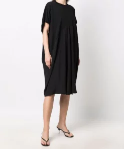 ( Nouvelle Collection ) Rick Owens Robe à Design à Empiècements 09 BLACK -Rick Owens Soldes 18006382 38152099 600