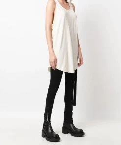 ( Nouvelle Collection ) Rick Owens Débardeur à Encolure Arrondie 21 NATURAL -Rick Owens Soldes 18008559 39126982 600