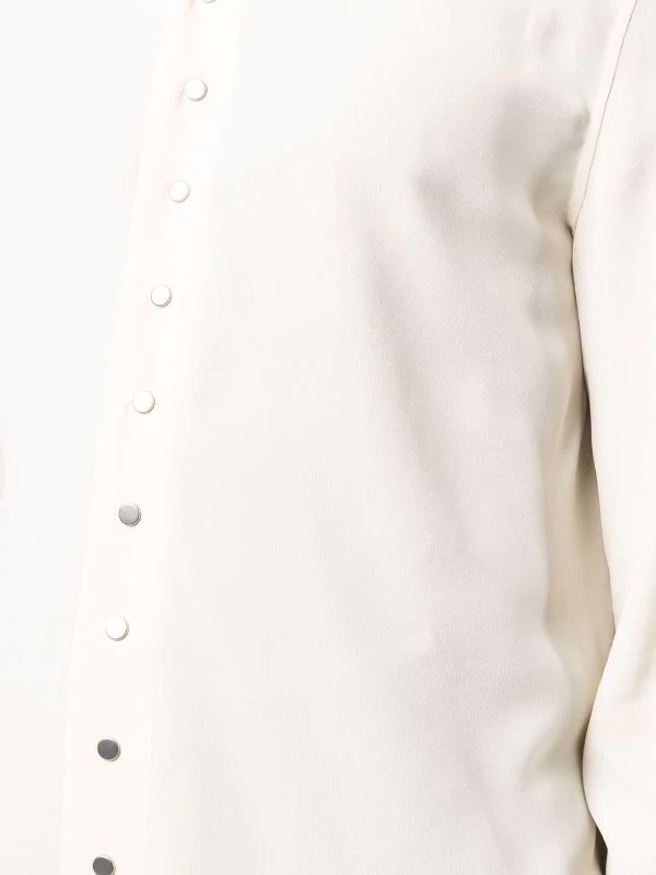 ( Nouvelle Collection ) Rick Owens Chemise Boutonnée à Col V 21 NATURAL 7 ( Nouvelle Collection ) Rick Owens Chemise Boutonnée à Col V 21 NATURAL – Image 5