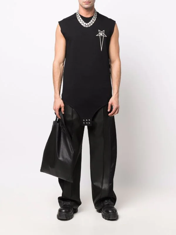 ( Nouvelle Collection ) Rick Owens X Champion Débardeur à Broderies 09 BLACK 4 ( Nouvelle Collection ) Rick Owens X Champion Débardeur à Broderies 09 BLACK – Image 2