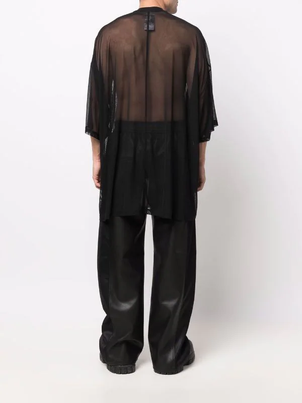 ( Nouvelle Collection ) Rick Owens X Champion T-shirt Tommy En Résille 09 BLACK 6 ( Nouvelle Collection ) Rick Owens X Champion T-shirt Tommy En Résille 09 BLACK – Image 4