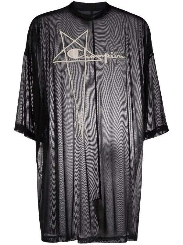 ( Nouvelle Collection ) Rick Owens X Champion T-shirt Tommy En Résille 09 BLACK 3 ( Nouvelle Collection ) Rick Owens X Champion T-shirt Tommy En Résille 09 BLACK