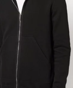 ( Nouvelle Collection ) Rick Owens Hoodie à Fermeture Zippée 09 BLACK -Rick Owens Soldes 18010121 38298321 600