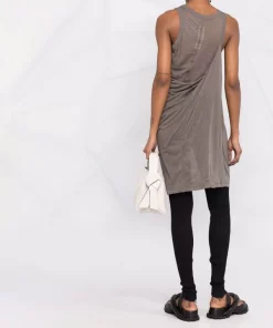 ( Nouvelle Collection ) Rick Owens Débardeur Anthem à Coupe Mi-longue 34 DUST -Rick Owens Soldes 18010602 38309660 600