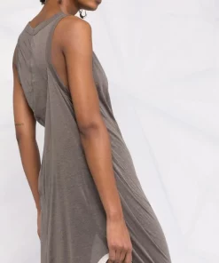 ( Nouvelle Collection ) Rick Owens Débardeur Anthem à Coupe Mi-longue 34 DUST -Rick Owens Soldes 18010602 38311423 600