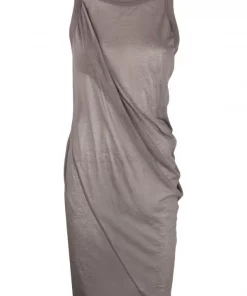 ( Nouvelle Collection ) Rick Owens Débardeur Anthem à Coupe Mi-longue 34 DUST