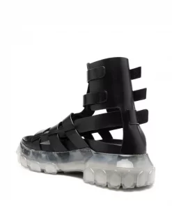 ( Nouvelle Collection ) Rick Owens Sandales Tractor à Bride Cheville 90 BLACK CLEAR 8 ( Nouvelle Collection ) Rick Owens Sandales Tractor à Bride Cheville 90 BLACK CLEAR -Rick Owens Soldes 18010638 38144287 600