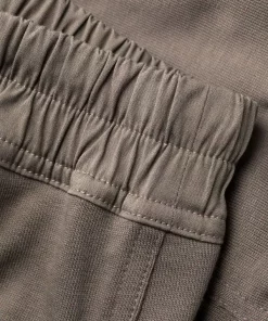 ( Nouvelle Collection ) Rick Owens Pantalon De Jogging Court à Taille à Lien De Resserrage 34 DUST -Rick Owens Soldes 18010670 38274774 600