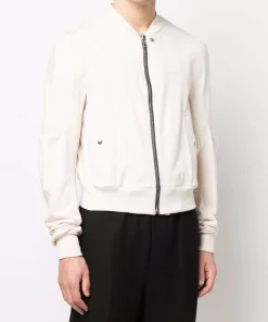 ( Nouvelle Collection ) Rick Owens Veste Geth à Fermeture Zippée Homme -Rick Owens Soldes 18010837 38146994 600