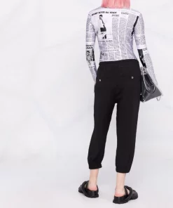 ( Nouvelle Collection ) Rick Owens Pantalon Sarouel à Coupe Courte Femme -Rick Owens Soldes 18012421 38295181 600