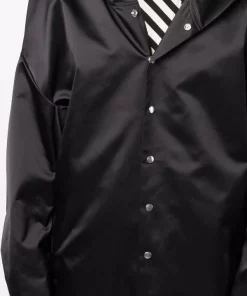 ( Nouvelle Collection ) Rick Owens Manteau Oversize à Simple Boutonnage 09 BLACK -Rick Owens Soldes 18012933 38365052 600