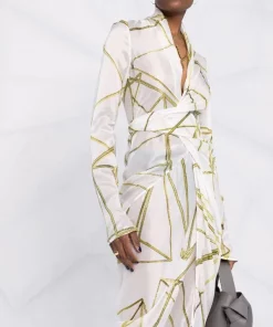 ( Nouvelle Collection ) Rick Owens Robe Mi-longue à Col V Femme -Rick Owens Soldes 18013239 38657545 600