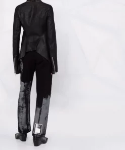 ( Nouvelle Collection ) Rick Owens 09 BLACK Veste Naska Klaus Zippée Femme -Rick Owens Soldes 18013435 38285479 600