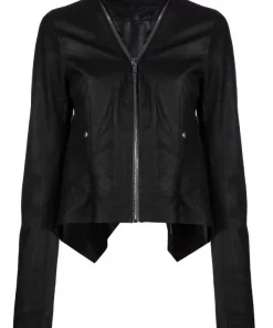( Nouvelle Collection ) Rick Owens 09 BLACK Veste Naska Klaus Zippée Femme