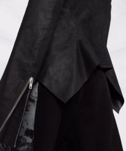 ( Nouvelle Collection ) Rick Owens 09 BLACK Veste Naska Klaus Zippée Femme -Rick Owens Soldes 18013435 38286099 600