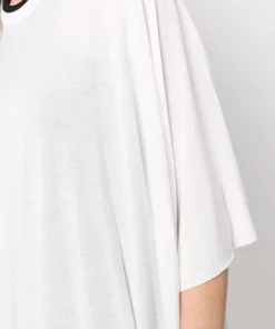 ( Nouvelle Collection ) Rick Owens T-shirt Oversize à Design Asymétrique Femme -Rick Owens Soldes 18019317 38146328 600