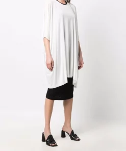 ( Nouvelle Collection ) Rick Owens T-shirt Oversize à Design Asymétrique Femme -Rick Owens Soldes 18019317 38247172 600