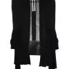 ( Nouvelle Collection ) Rick Owens Cardigan à Design Ouvert Devant 09 BLACK -Rick Owens Soldes 18019335 38185253 600