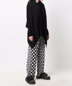 ( Nouvelle Collection ) Rick Owens Cardigan à Design Ouvert Devant 09 BLACK -Rick Owens Soldes 18019335 38185259 600