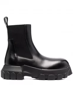 ( Nouvelle Collection ) Rick Owens Bottines En Cuir Femme