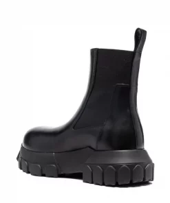( Nouvelle Collection ) Rick Owens Bottines En Cuir Femme -Rick Owens Soldes 18019346 38143750 600
