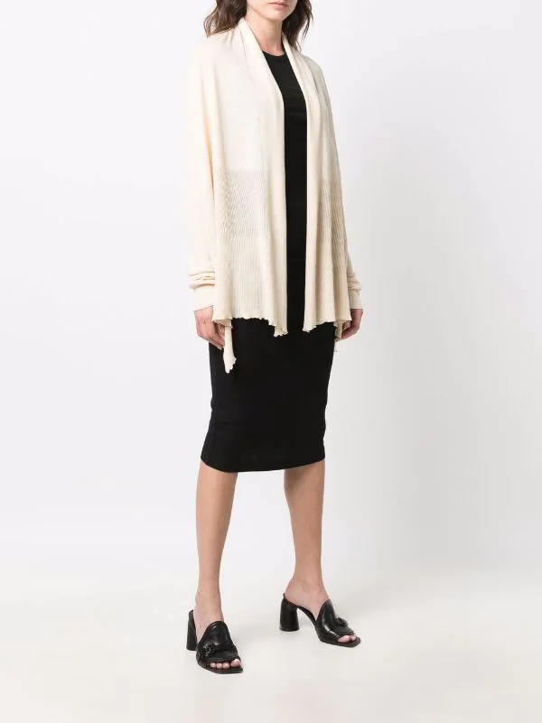 ( Nouvelle Collection ) Rick Owens Cardigan Drapé En Maille Femme 5 ( Nouvelle Collection ) Rick Owens Cardigan Drapé En Maille Femme – Image 3