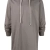 ( Nouvelle Collection ) Rick Owens 34 DUST Hoodie à Lien De Resserrage Homme -Rick Owens Soldes 18020489 38148030 600