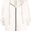 ( Nouvelle Collection ) Rick Owens 21 NATURAL Hoodie Zippé à Poches Plaquées Homme -Rick Owens Soldes 18021124 38302497 600