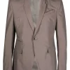 ( Nouvelle Collection ) Rick Owens Blazer Boutonné à Revers Crantés 34 DUST -Rick Owens Soldes 18026366 38144653 600