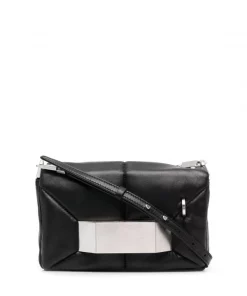 ( Nouvelle Collection ) Rick Owens Sac à Bandoulière Griffin Matelassé 09 BLACK