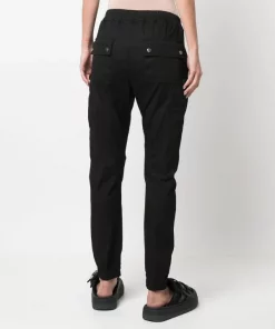 ( Nouvelle Collection ) Rick Owens Pantalon à Lien De Resserrage 09 BLACK -Rick Owens Soldes 18027671 39137974 600