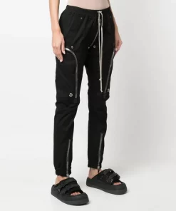 ( Nouvelle Collection ) Rick Owens Pantalon à Lien De Resserrage 09 BLACK -Rick Owens Soldes 18027671 39140142 600