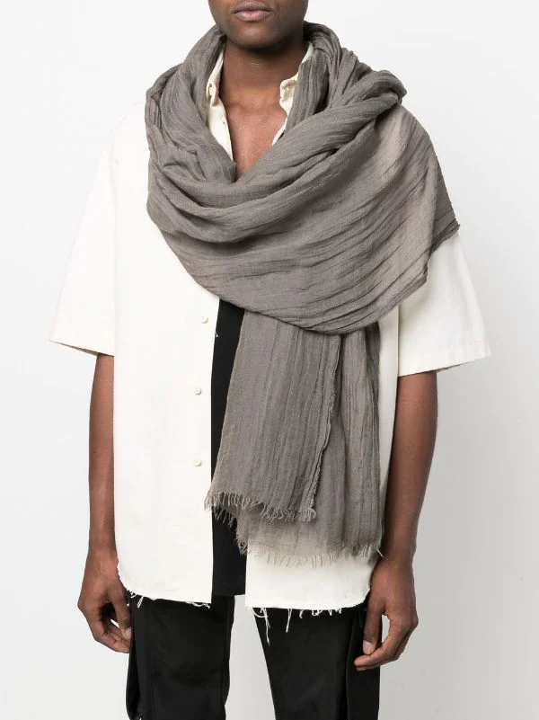 ( Nouvelle Collection ) Rick Owens écharpe à Bords Francs Homme 4 ( Nouvelle Collection ) Rick Owens écharpe à Bords Francs Homme – Image 2