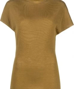 ( Nouvelle Collection ) Rick Owens T-shirt En Maille Fine Femme